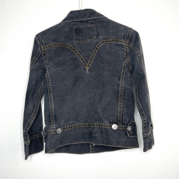 Levi’s Iconic Gray Jacket Type 1 Girls Size Small Western - Picture 3 of 8